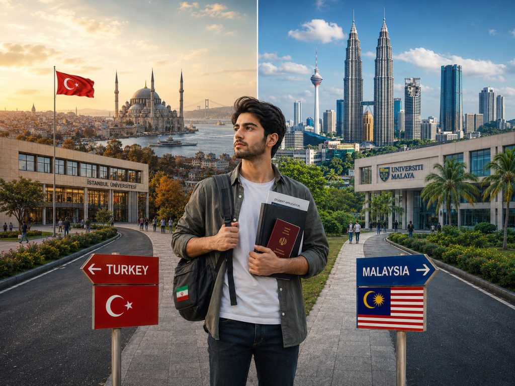 Study in Turkey vs. Malaysia: Which is Better for Iranian Students? (2026 Comparison)